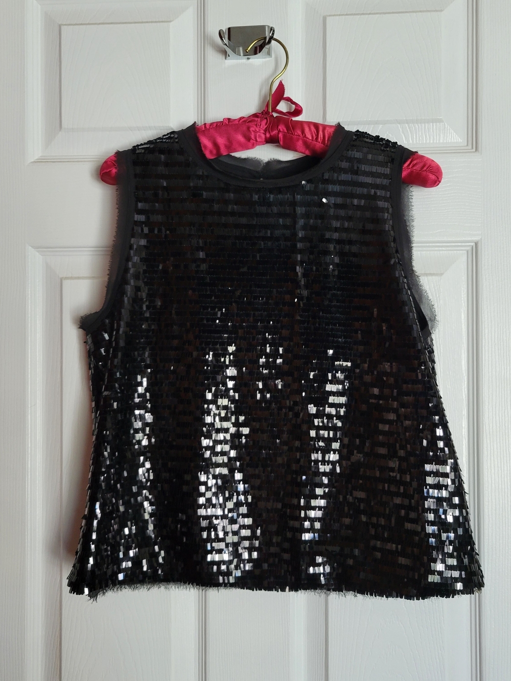 4/$15 SALE Who What Wear | Black Sequin Tank